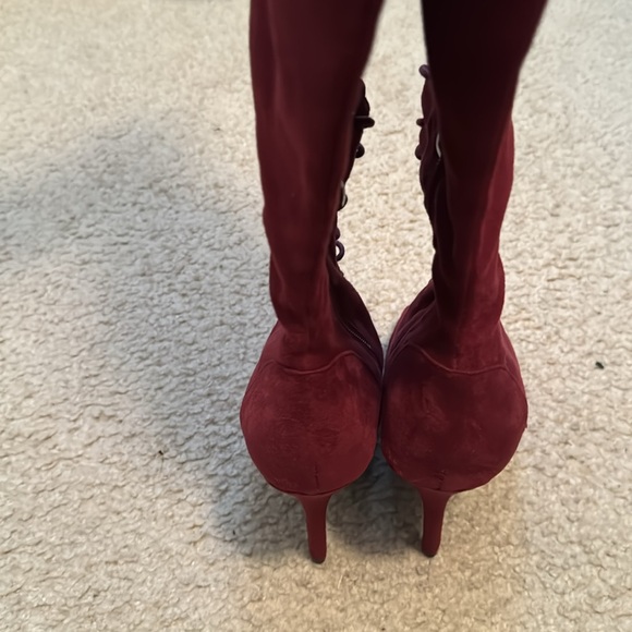 Charlotte Russe Bella Boots Size 9 Color Burgundy - Picture 4 of 11